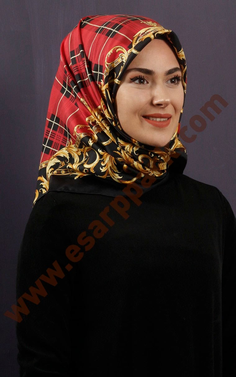 İndirimli İthal İpek Eşarp 13010-26