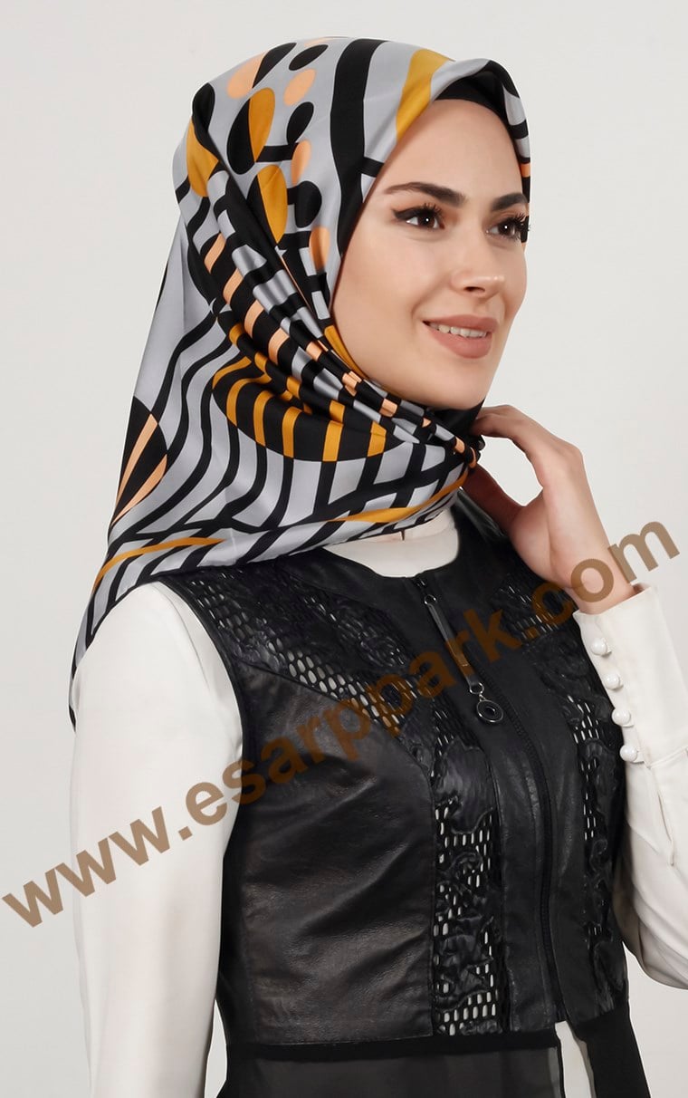 İndirimli İthal İpek Eşarp 13015-1