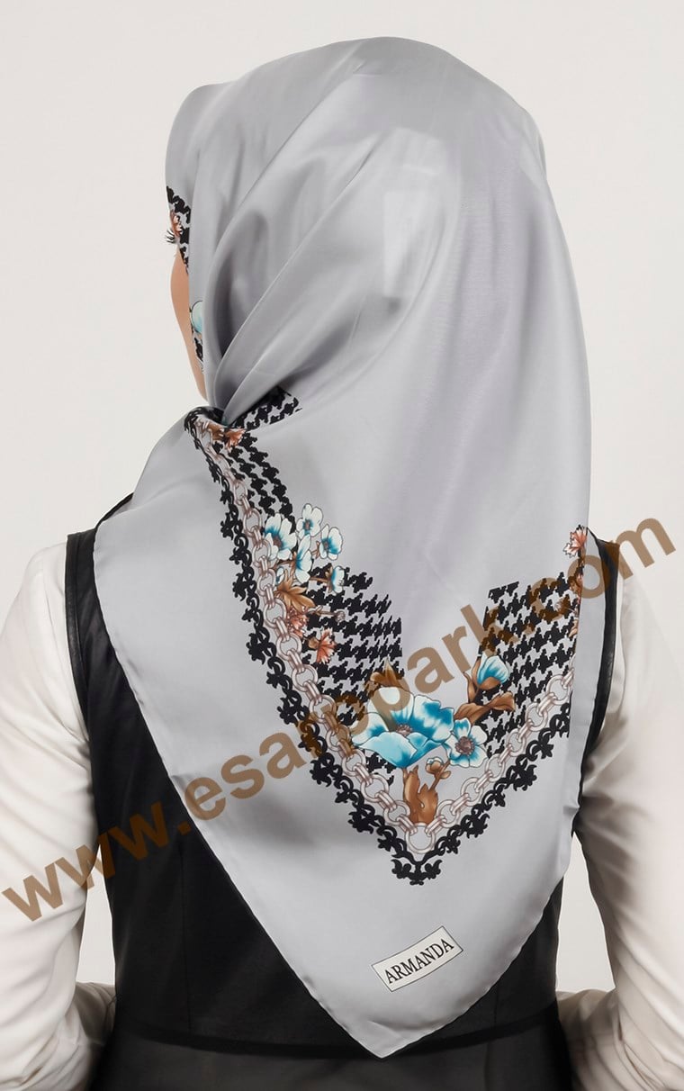 İndirimli İthal İpek Eşarp 1305-3