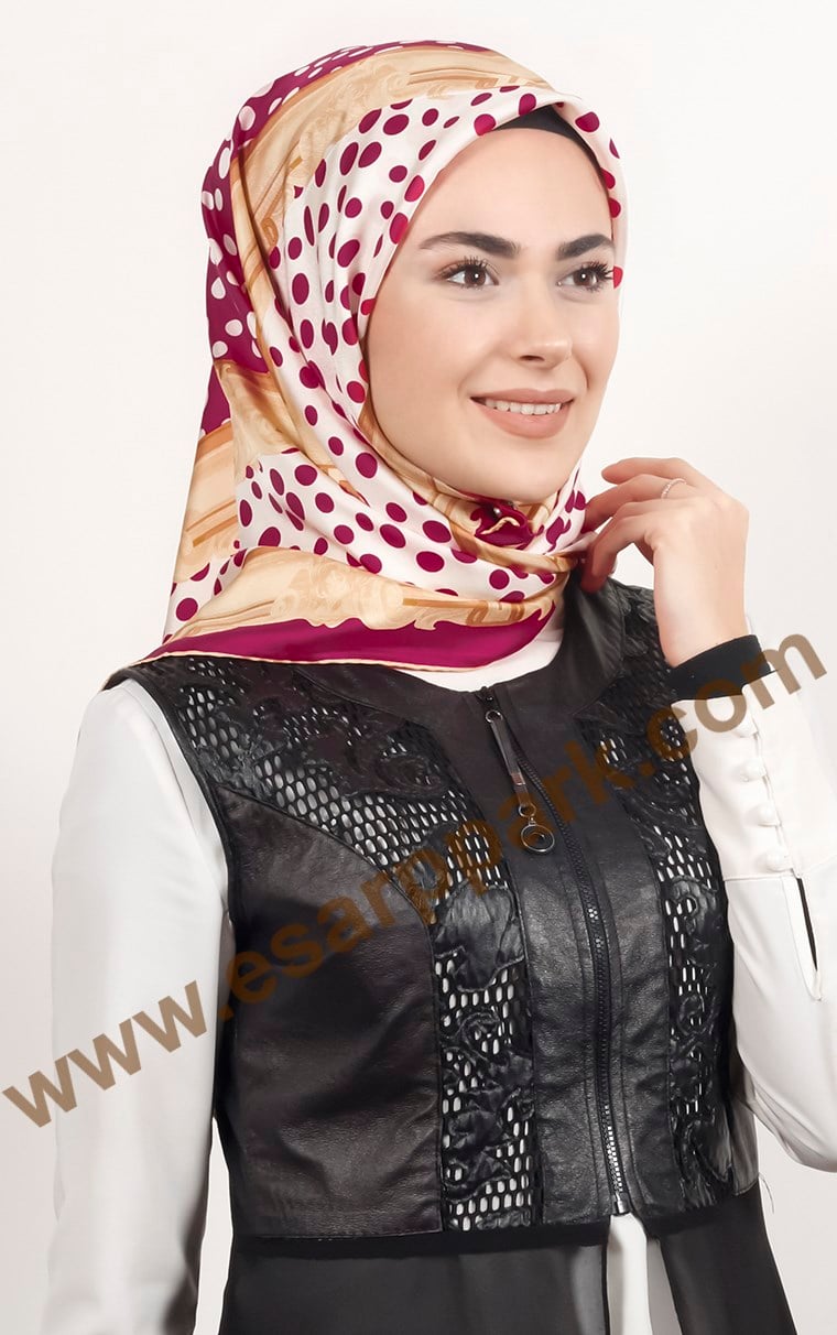 İndirimli İthal İpek Eşarp 1504-6