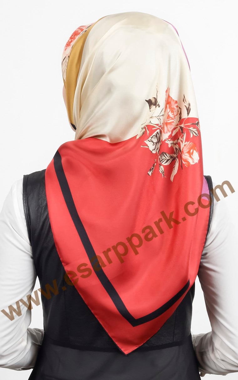 İndirimli İthal İpek Eşarp 1542-3