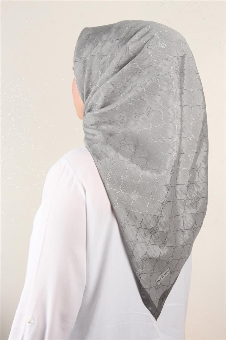 İpeksi Monogram Eşarp 8086-10 Duman