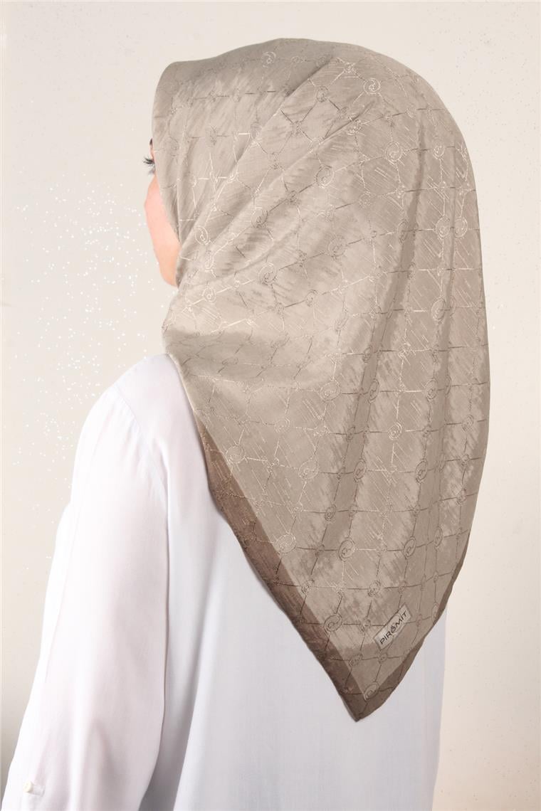 İpeksi Monogram Eşarp 8086-2 Çöl Kahvesi