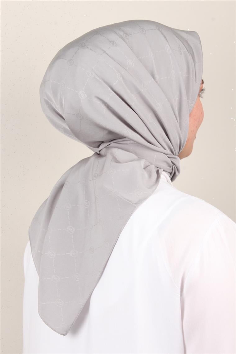 Jakarlı Icon Eşarp 2758-11 Gri