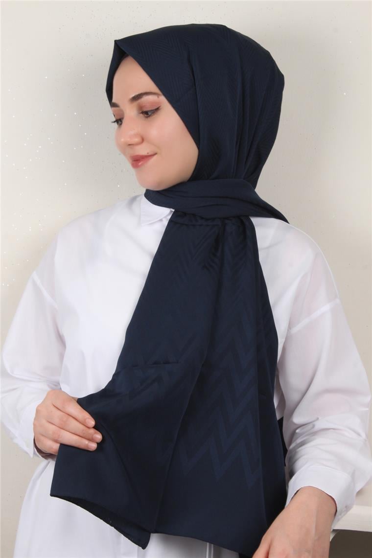 Jakarlı İcon Şal 3101-11 Lacivert