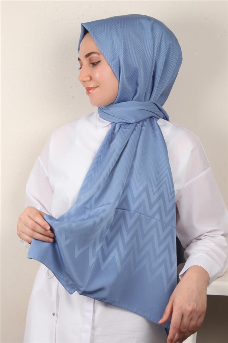 Jakarlı İcon Şal 3101-3 İndigo