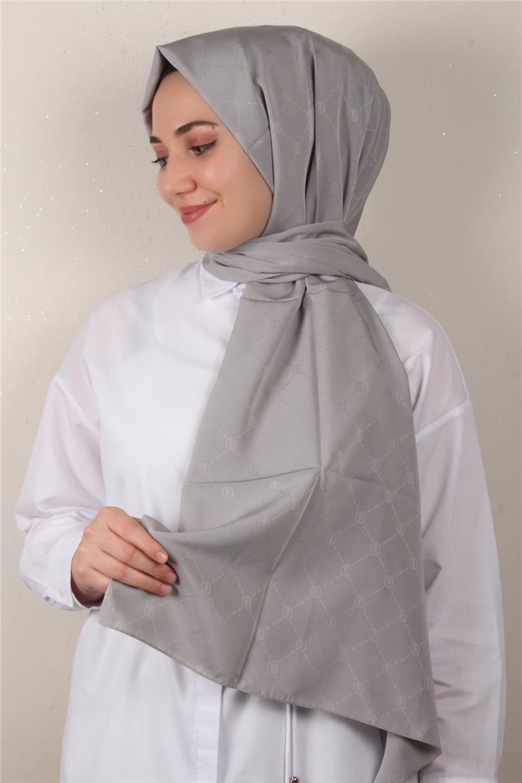 Jakarlı İcon Şal 3103-5 Gri