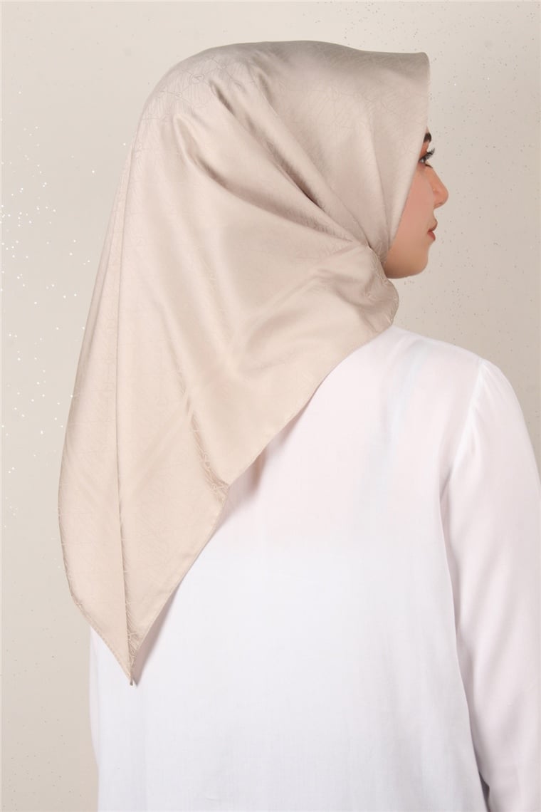 Jakarlı İpeksi Eşarp 3088-1 Koyu Taş