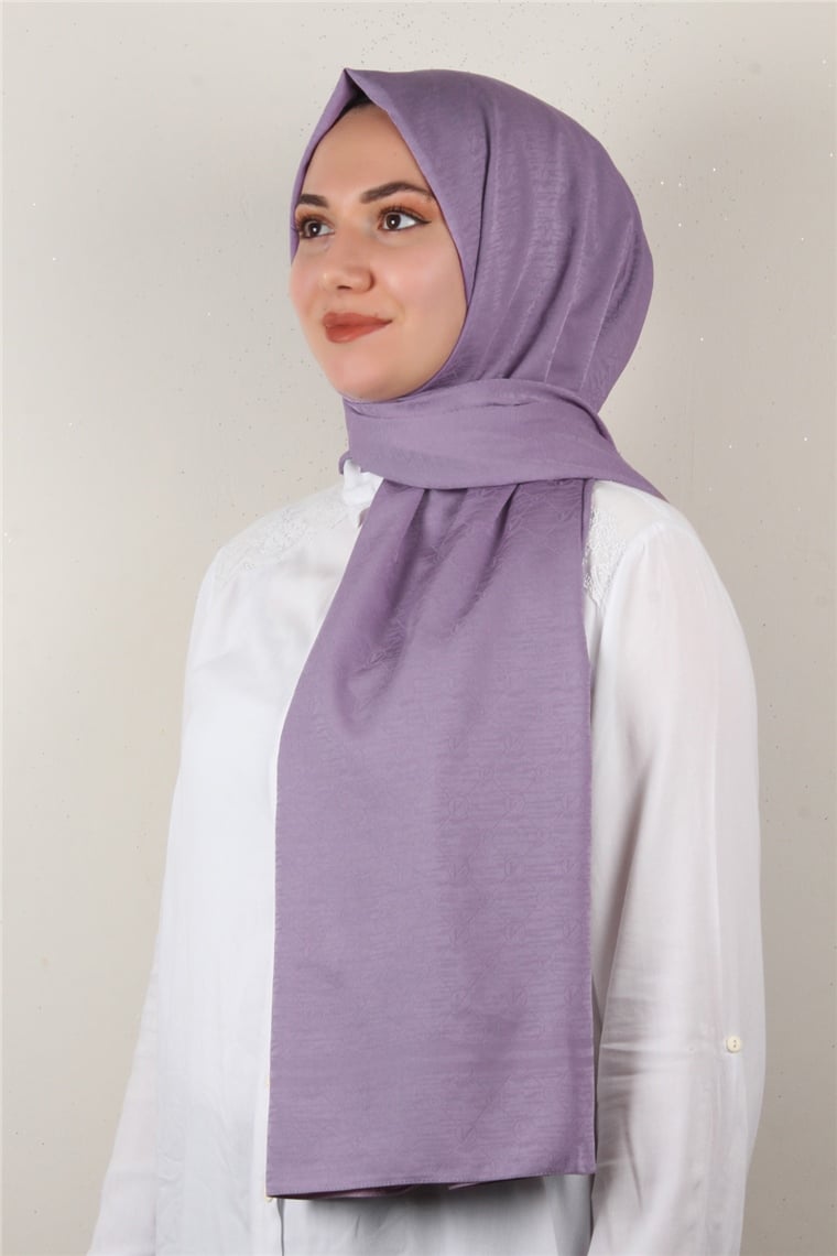 Jakarlı İpeksi Şal 8084-12 Sümbül