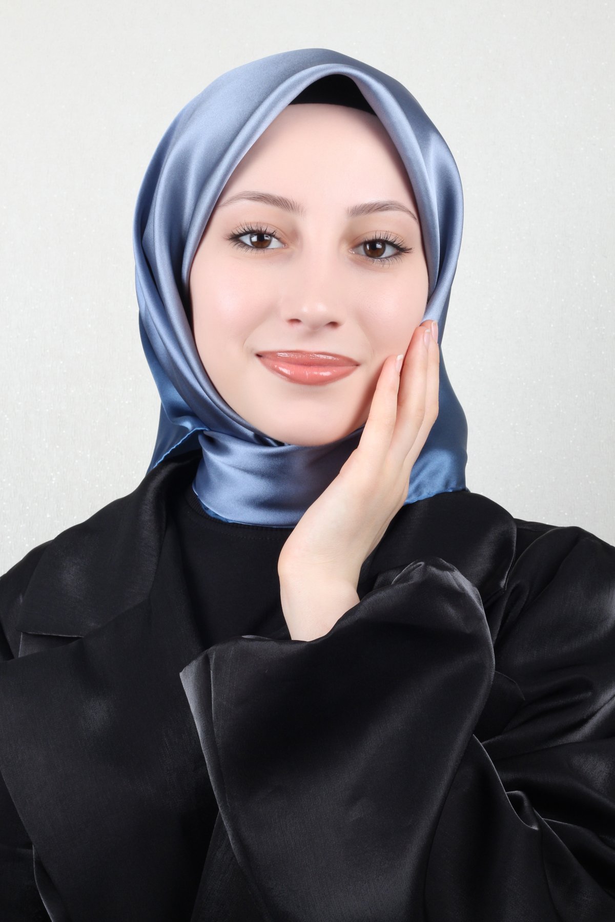 Joyas Degrade İpek Eşarp 4141-1 İndigo