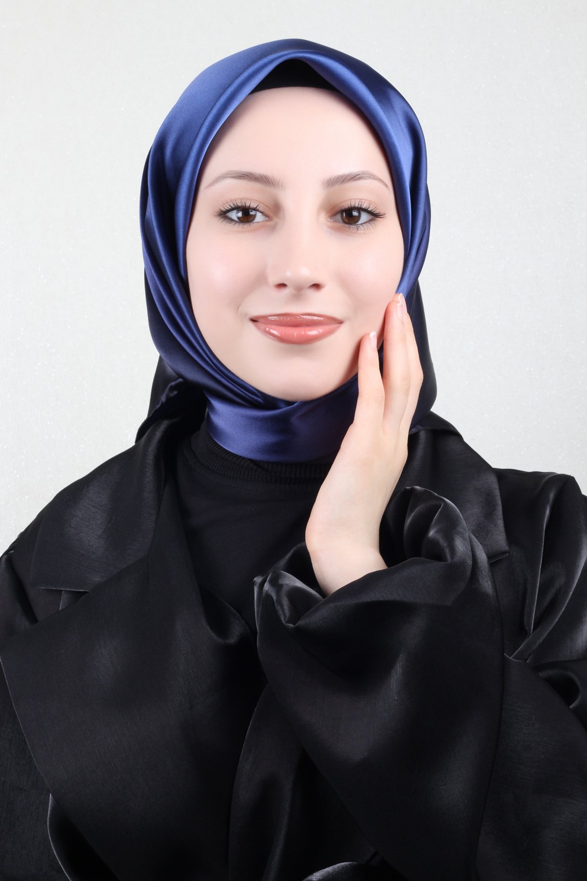 Joyas Degrade İpek Eşarp 4141-2 Gece Mavisi