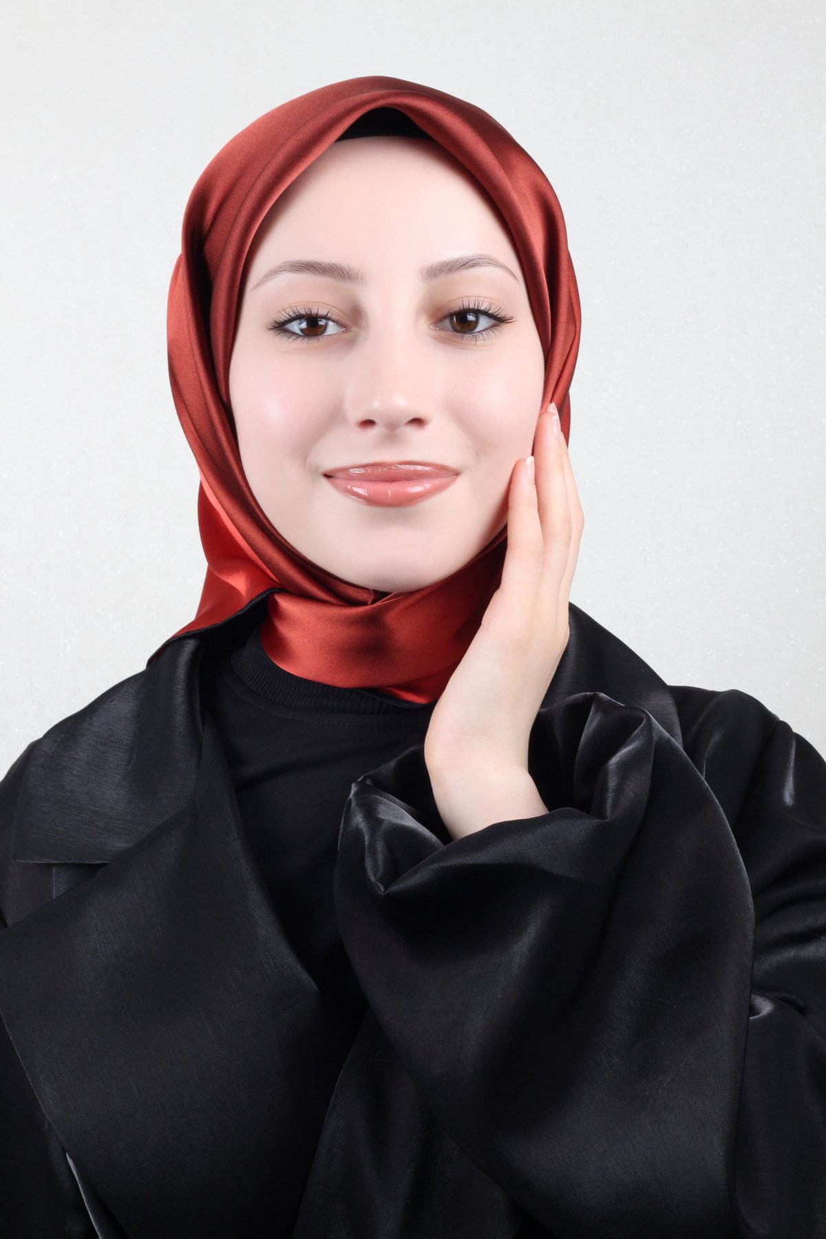 Joyas Degrade İpek Eşarp 4141-5 Kırmızı