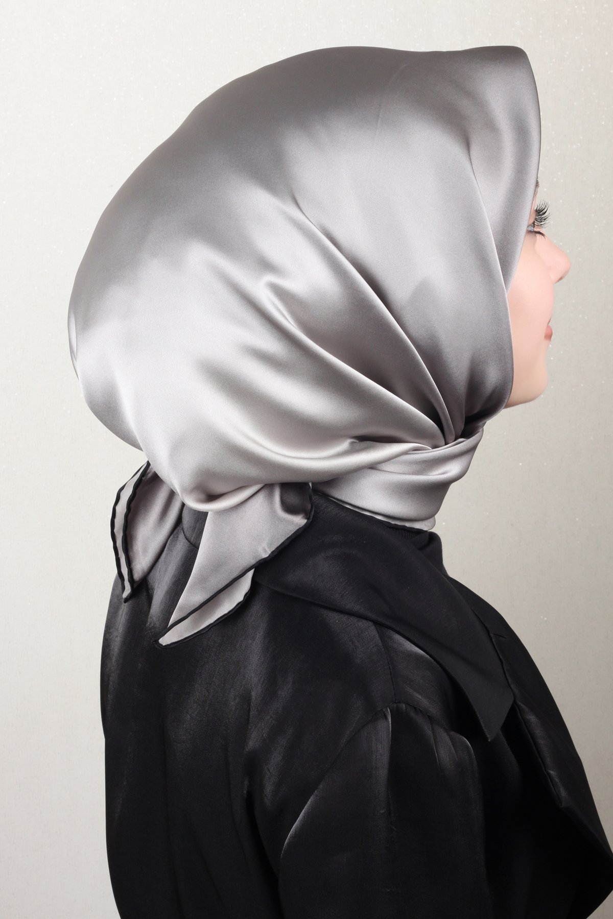 Joyas Degrade İpek Eşarp 4141-8 Füme-Siyah