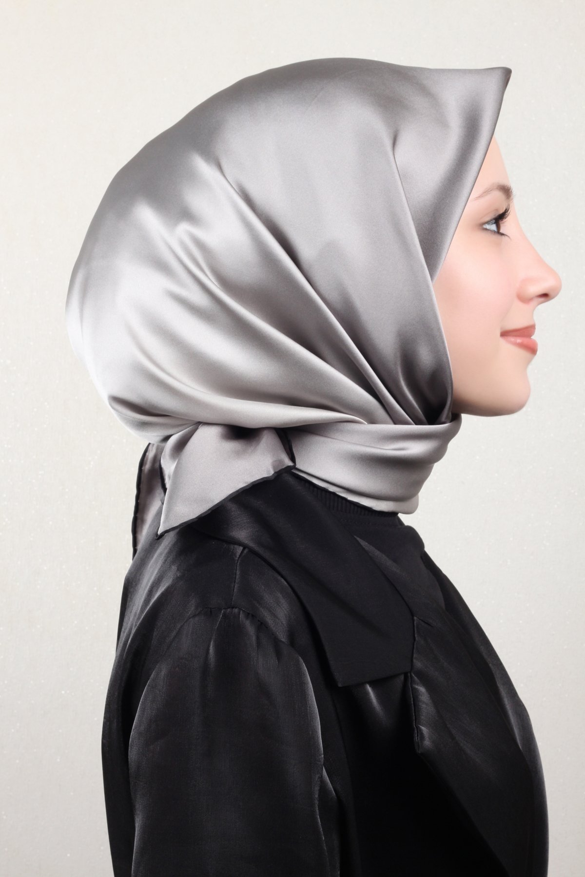 Joyas Degrade İpek Eşarp 4141-8 Füme-Siyah