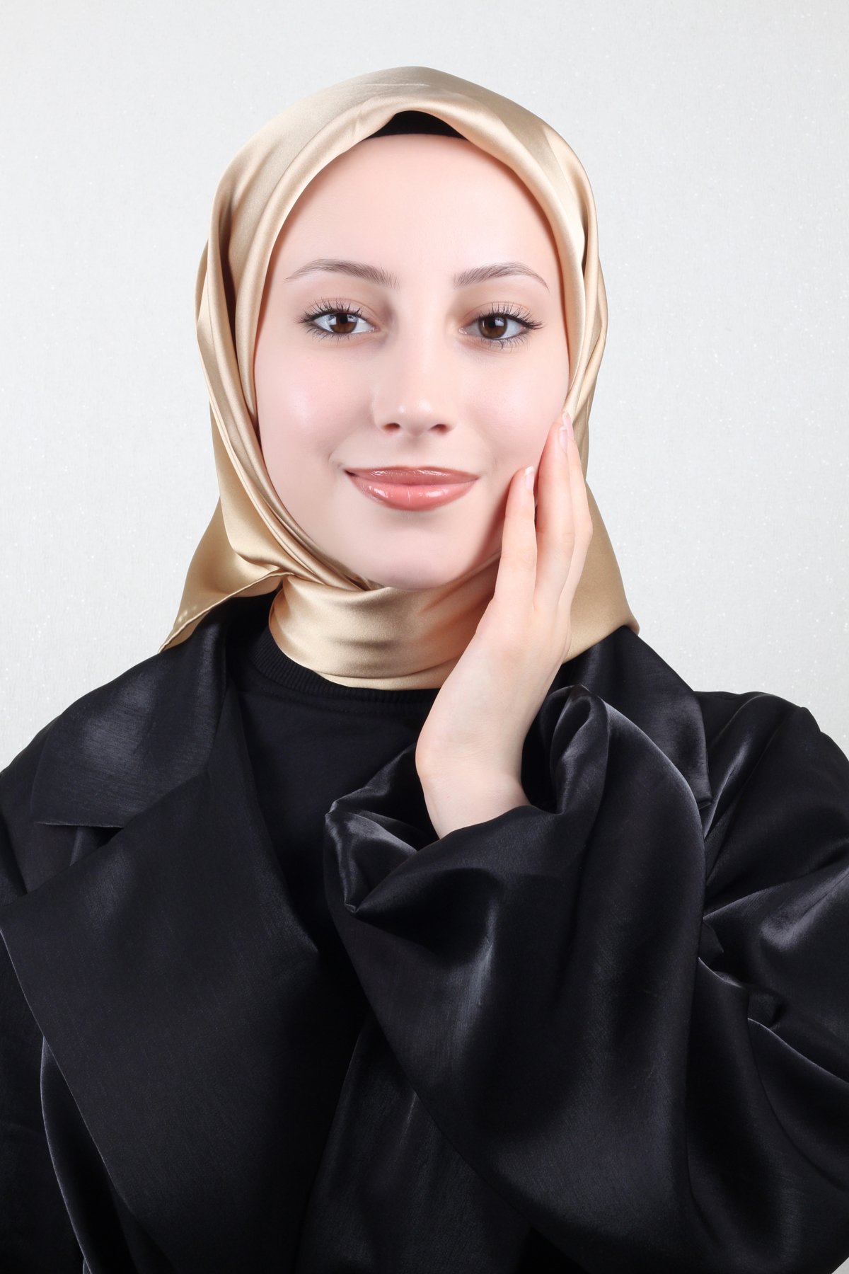 Joyas Degrade İpek Eşarp 4141-9 Gold