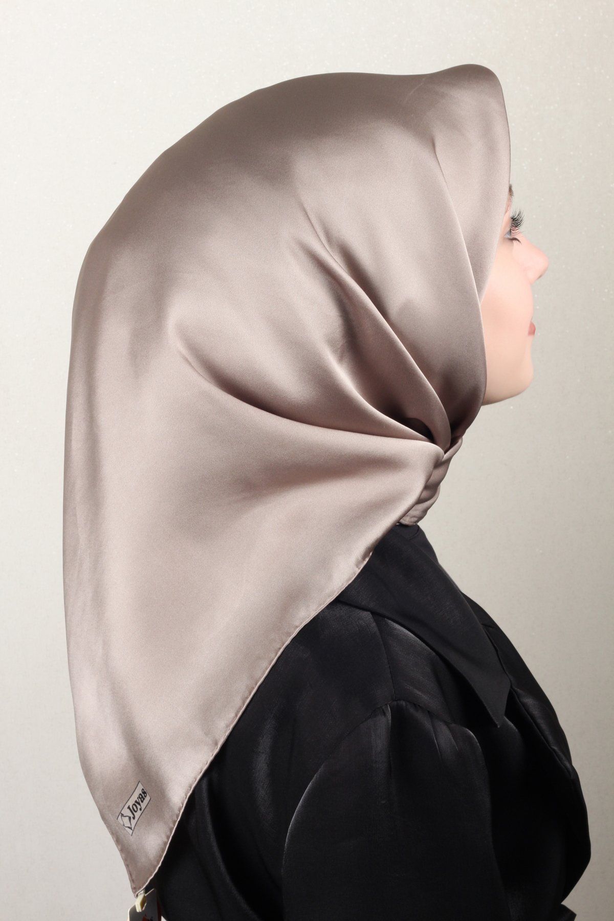 Joyas Düz İpek Eşarp 4142-14 Vizon