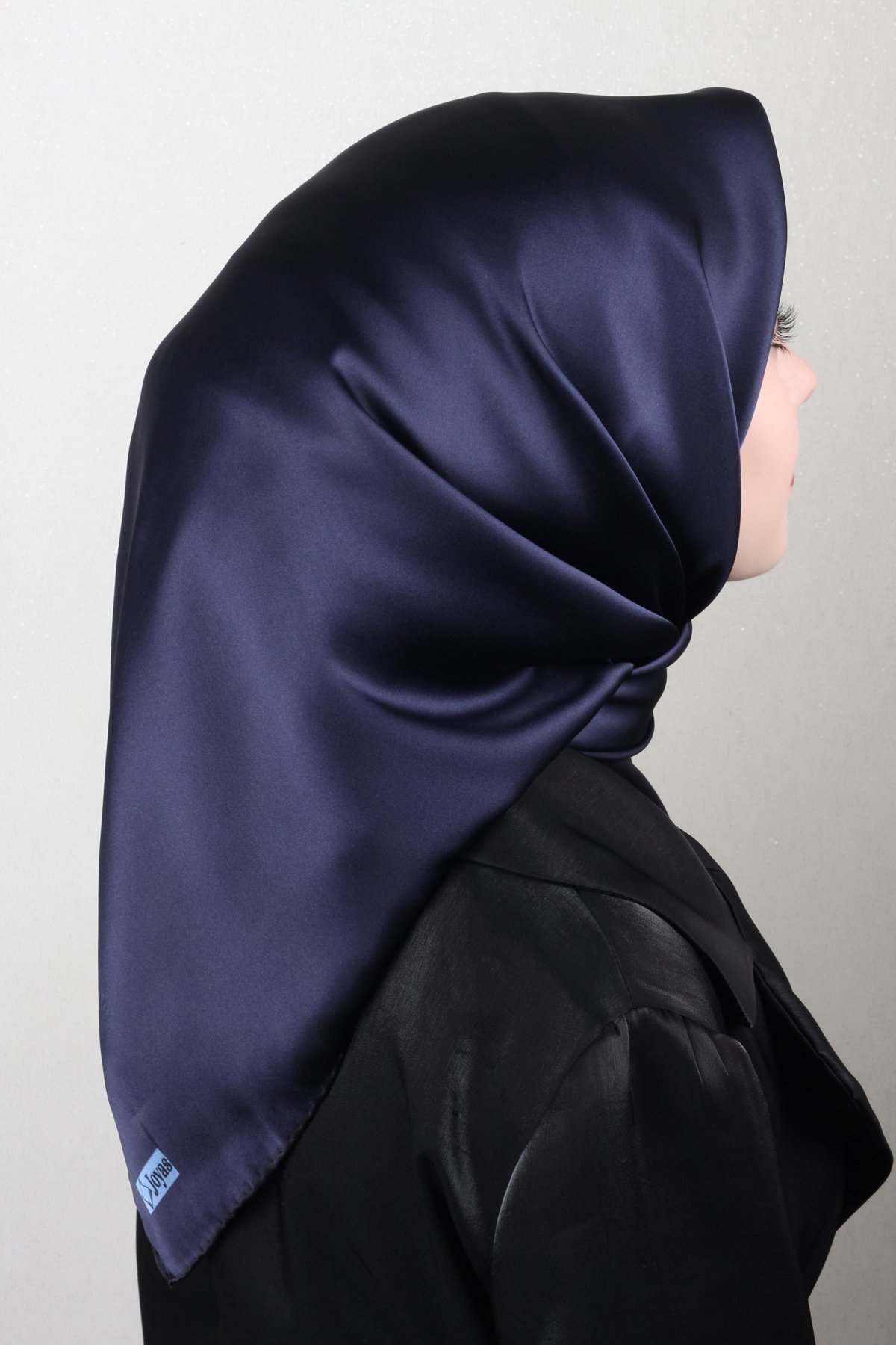 Joyas Düz İpek Eşarp 4142-5 Lacivert