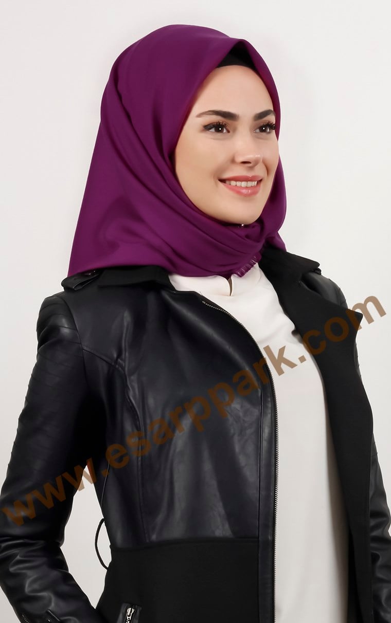 Kışlık Yünlü Düz Renk Eşarp 1750-28