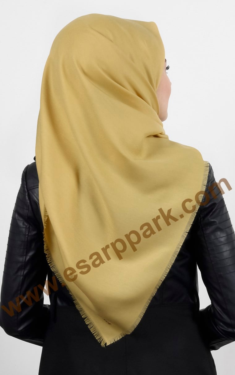 Kışlık Yünlü Düz Renk Eşarp 1750-34