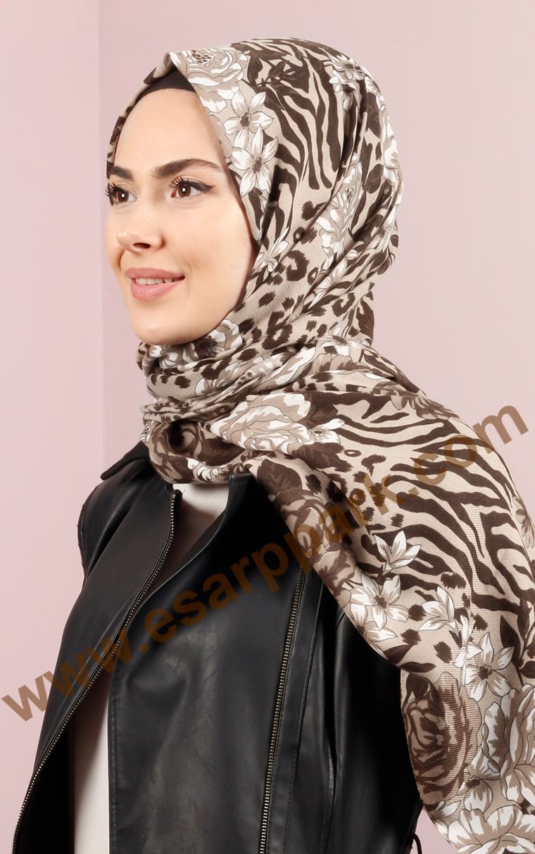 Kışlık Yünlü Şal 5184-1