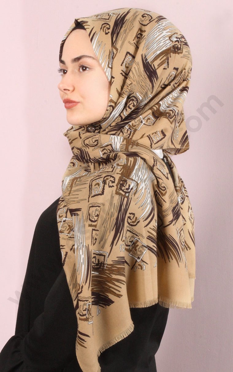 Kışlık Yünlü Şal 5184-3