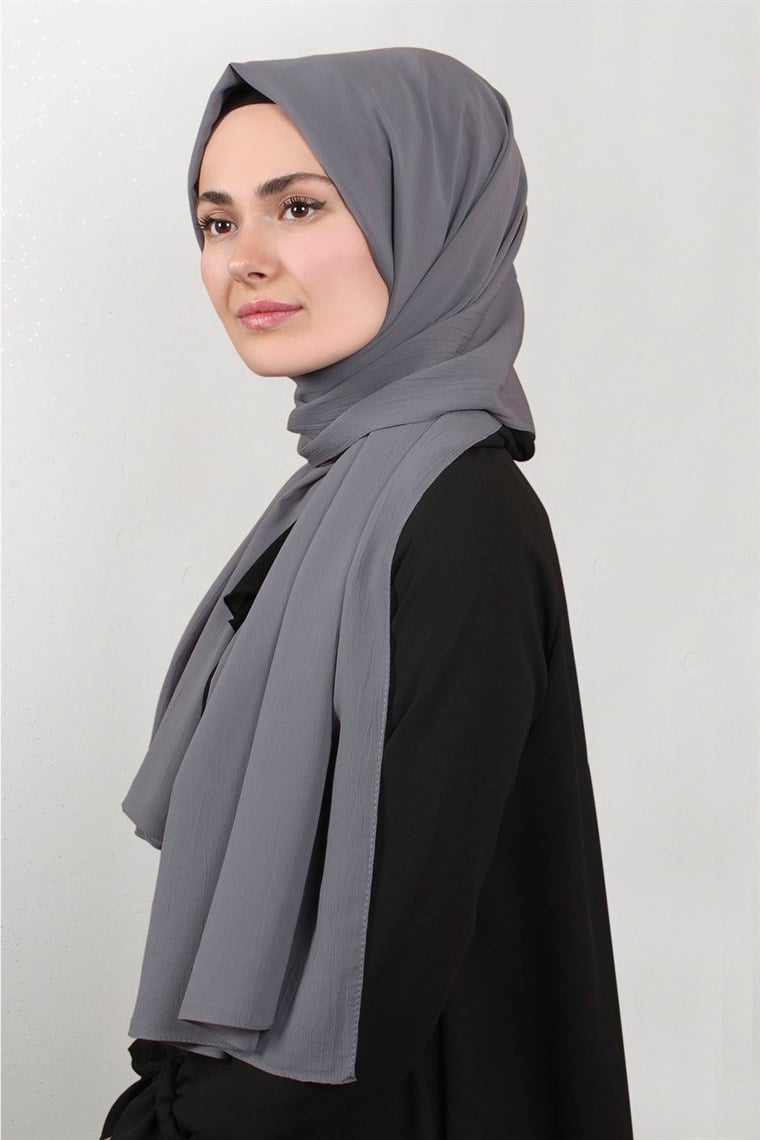 Krep Cazz Şal 1449-1 Gri