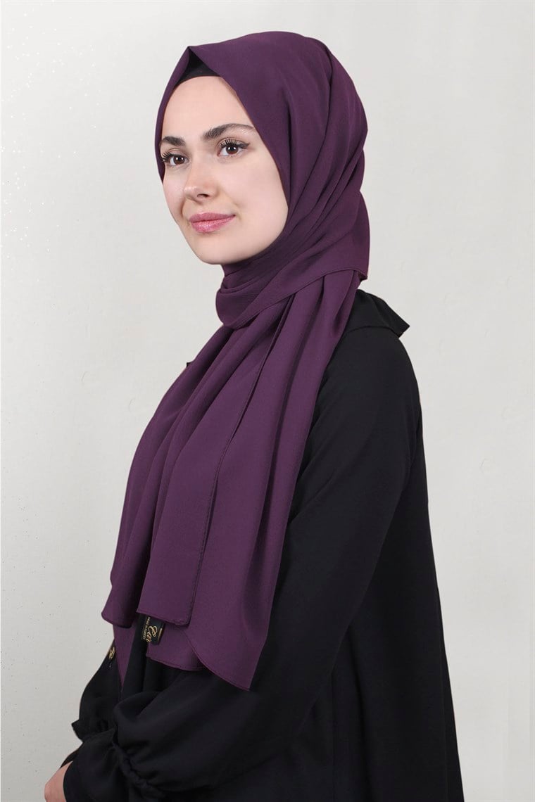 Krep Cazz Şal 1449-12 Mor