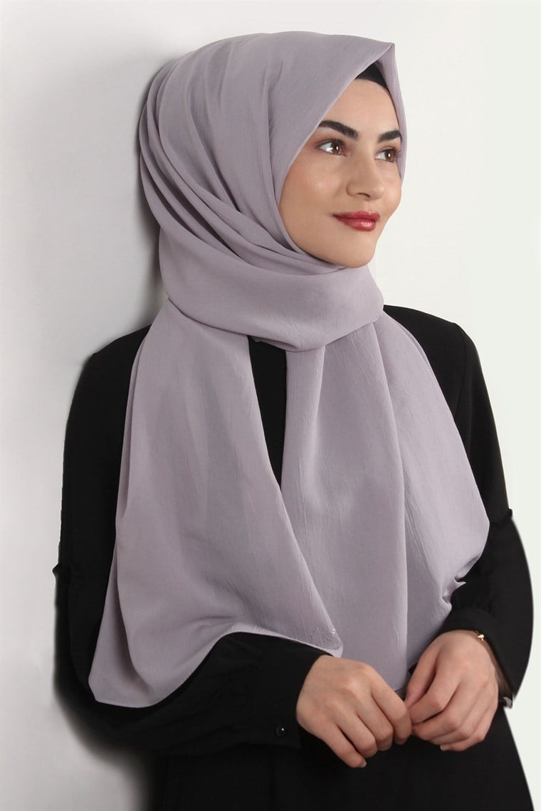 Krep Cazz Şal 1449-16 Gri