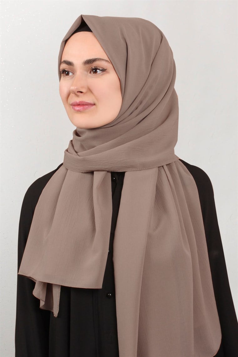 Krep Cazz Şal 1449-8 Vizon