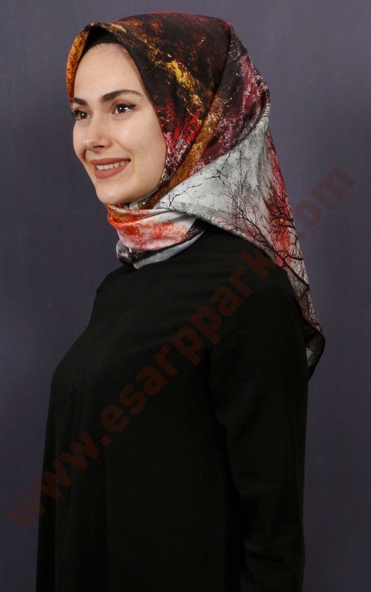 Lavender Tiwil İpek Eşarp 1471-29