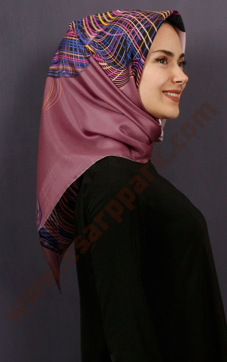 Lavender Tiwil İpek Eşarp 1471-34