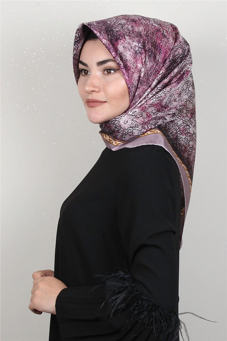 Lavender Twill İpek Eşarp 2537-1