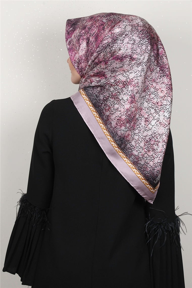 Lavender Twill İpek Eşarp 2537-1