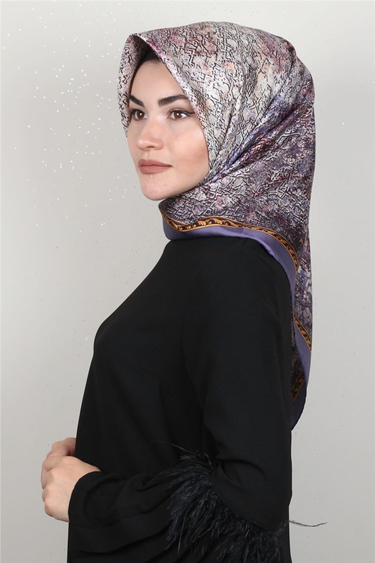 Lavender Twill İpek Eşarp 2537-10