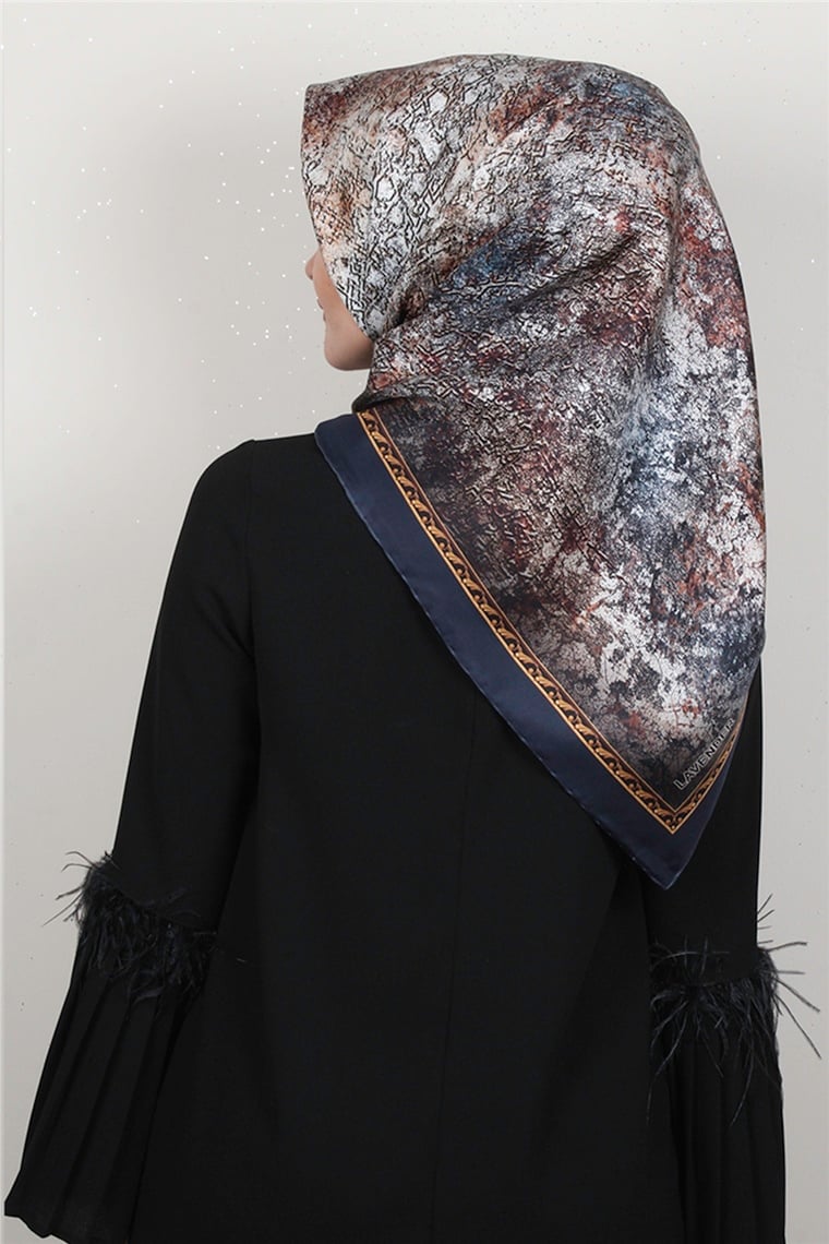 Lavender Twill İpek Eşarp 2537-4