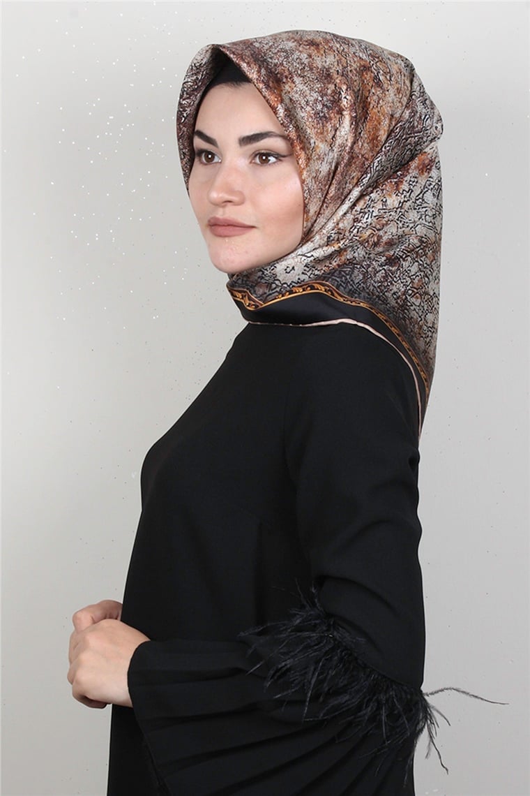 Lavender Twill İpek Eşarp 2537-7