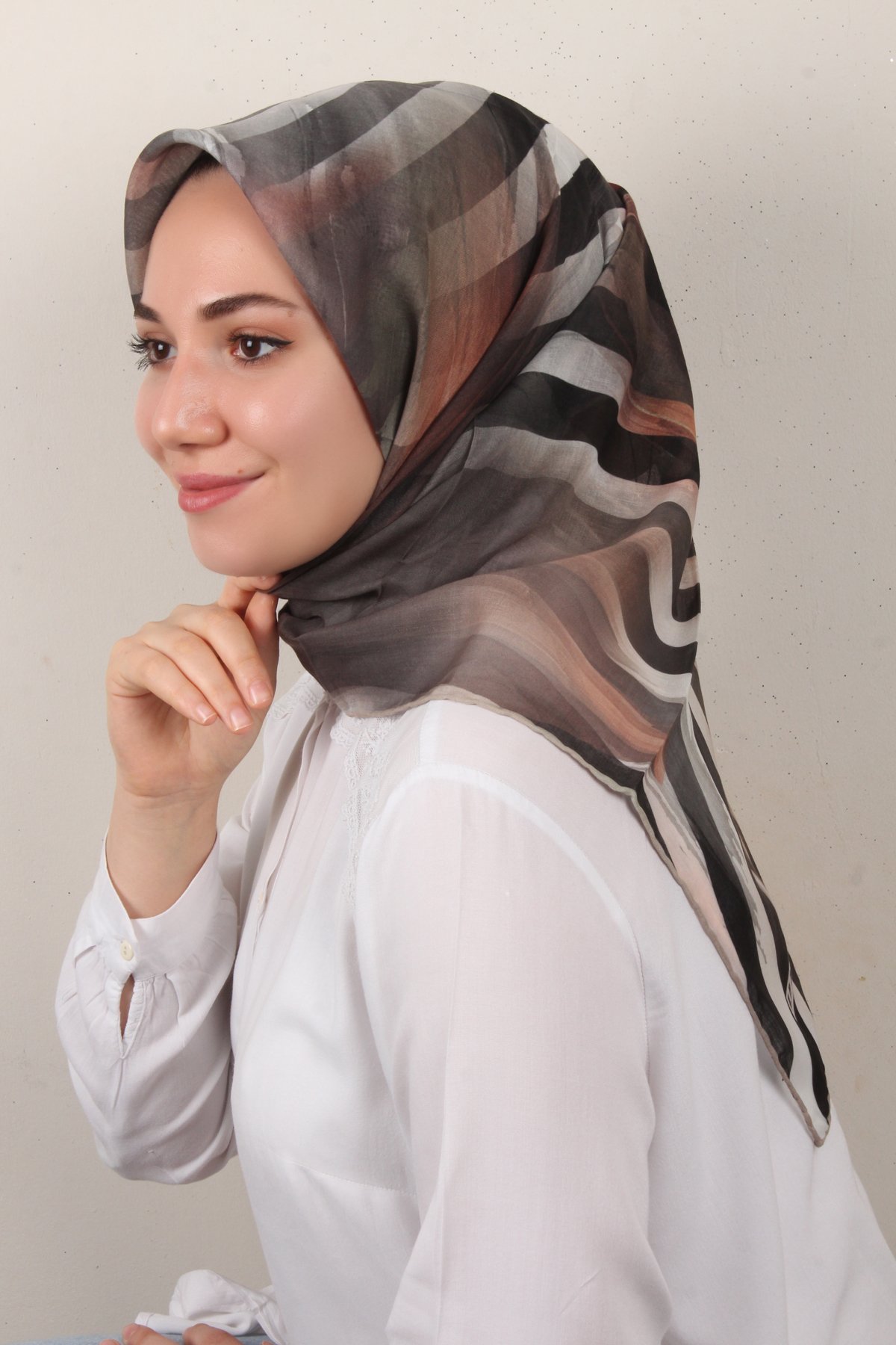 Lavina Fresh Eşarp 2771-3 Sütlü Kahve