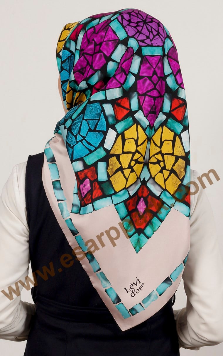 Levidor İpek Eşarp 12513-10