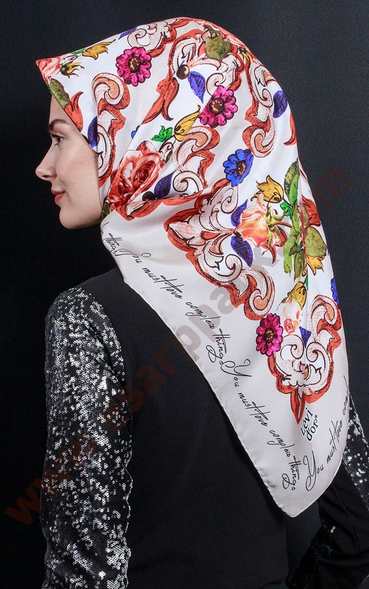 Levidor İpek Eşarp 12641-2