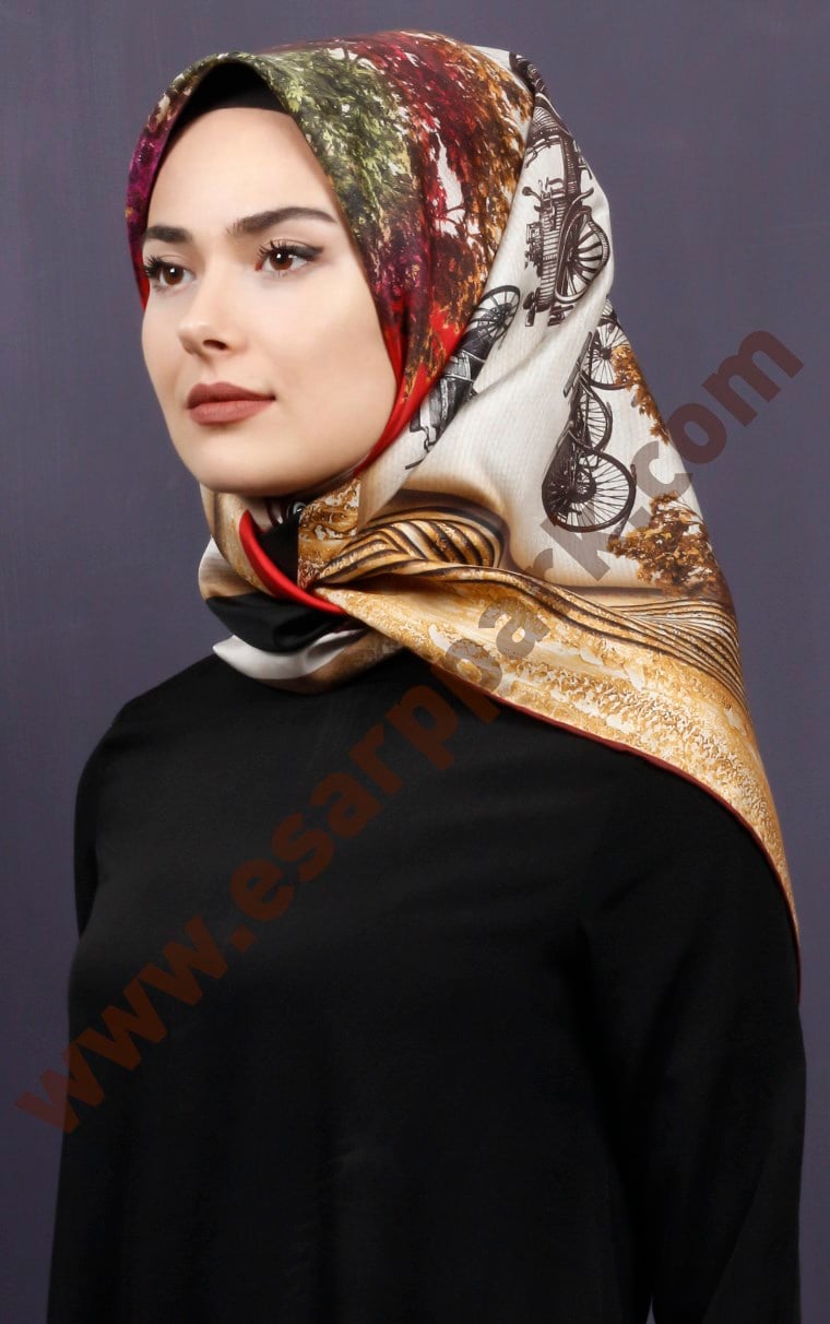 Levidor İpek Eşarp 12663-3