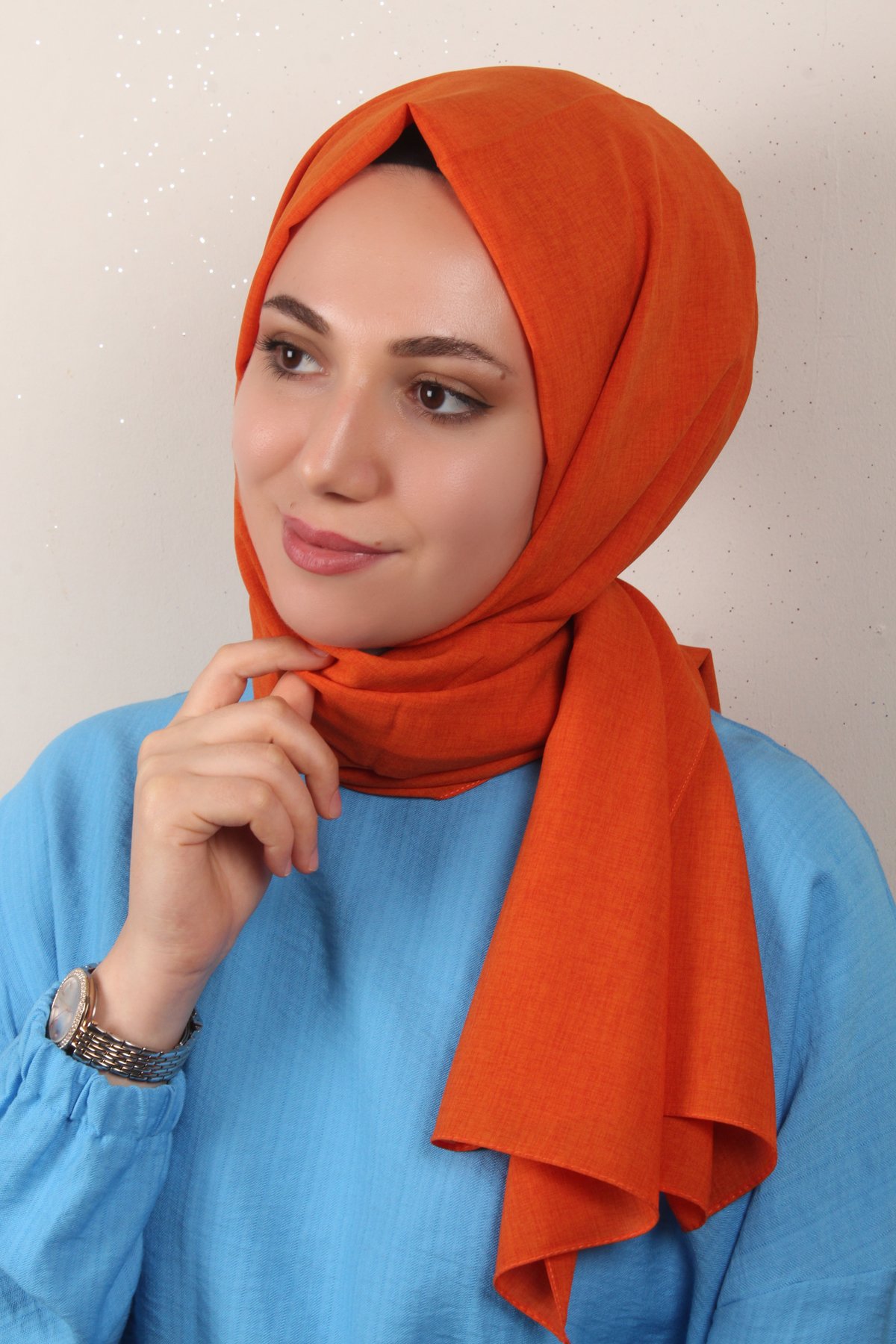 Lidya Şal 2769-25 Turuncu