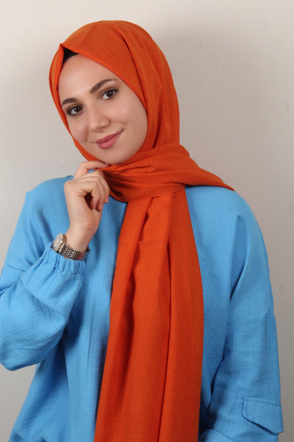 Lidya Şal 2769-25 Turuncu