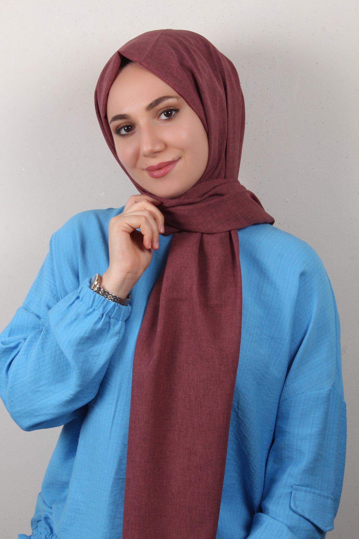 Lidya Şal 2769-28 Gül Kurusu