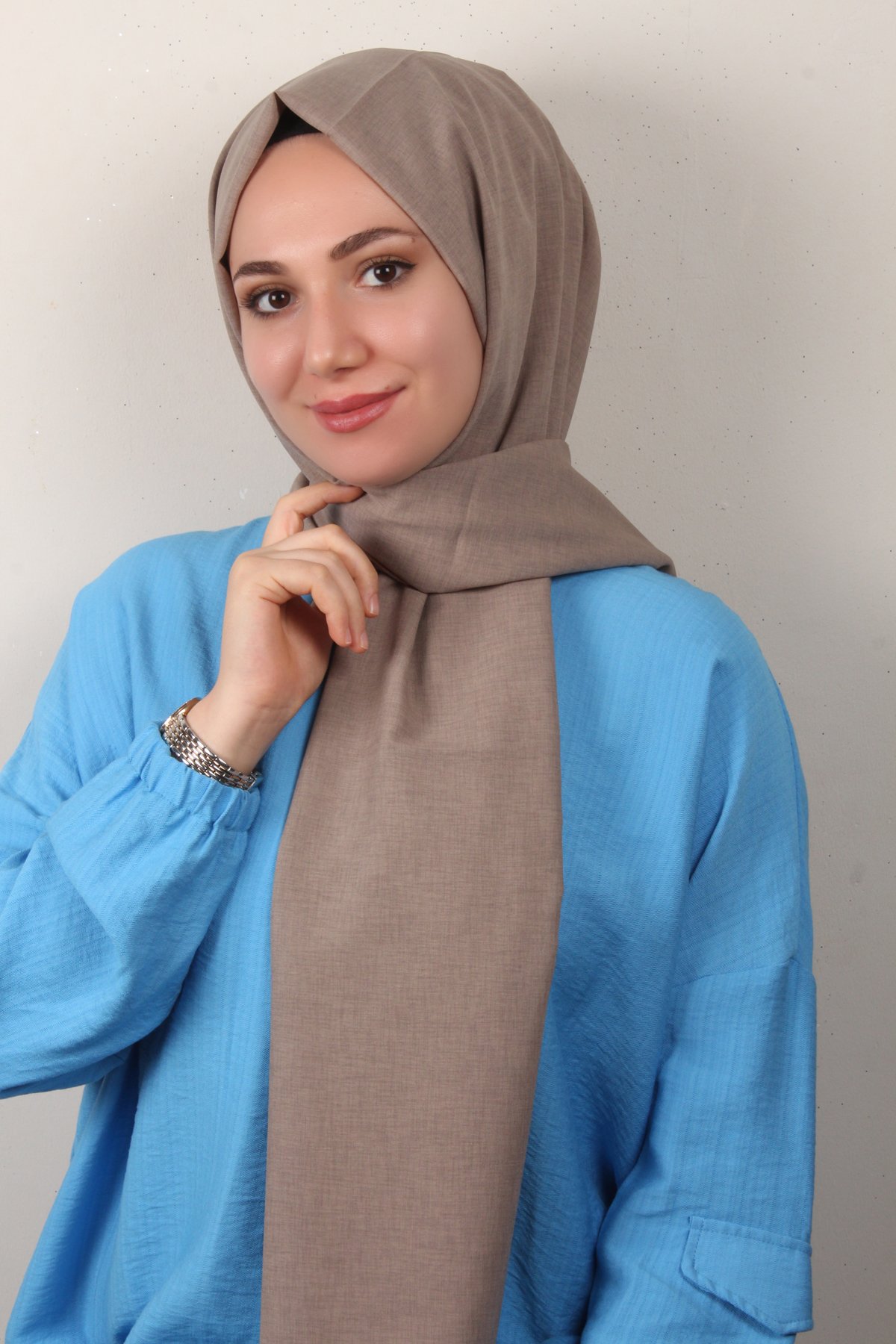 Lidya Şal 2769-3 Koyu Taş