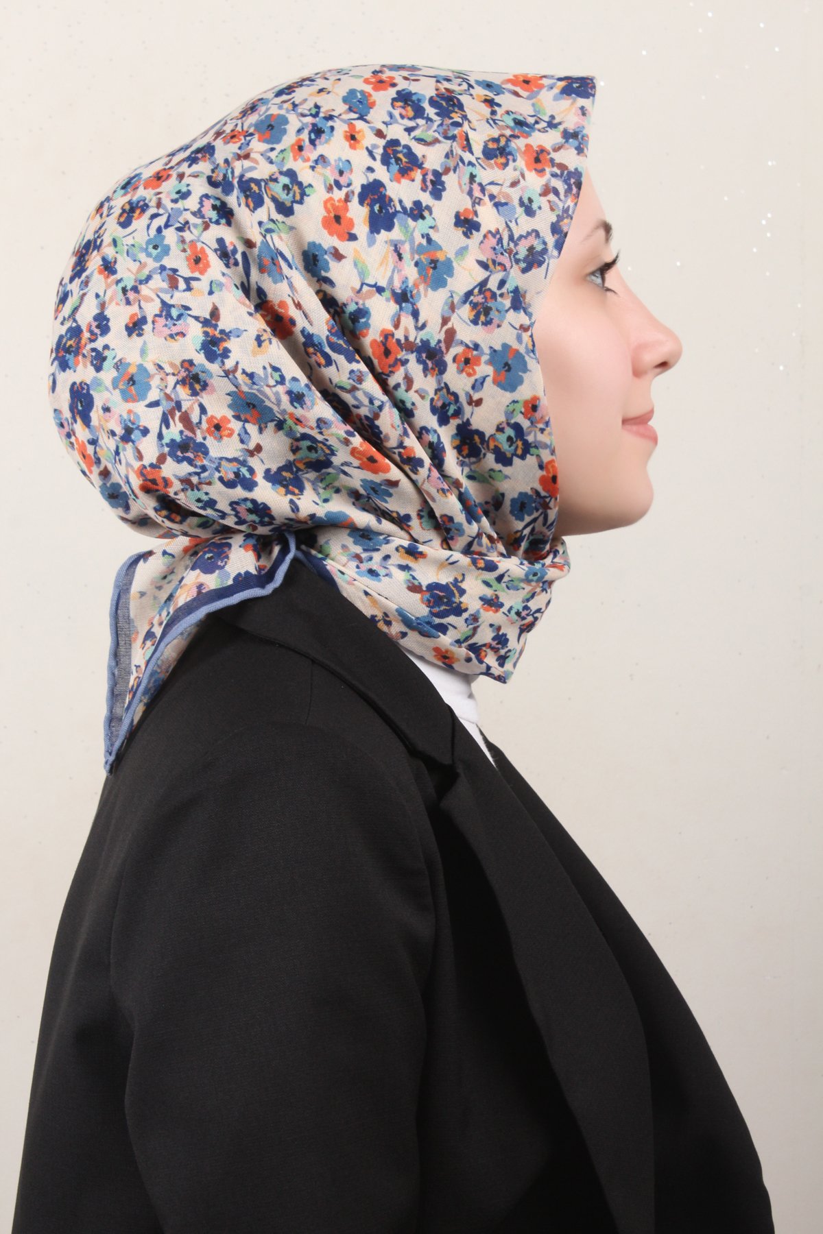 Lo'cella Pamuklu Soft Eşarp 4161-11 İndigo