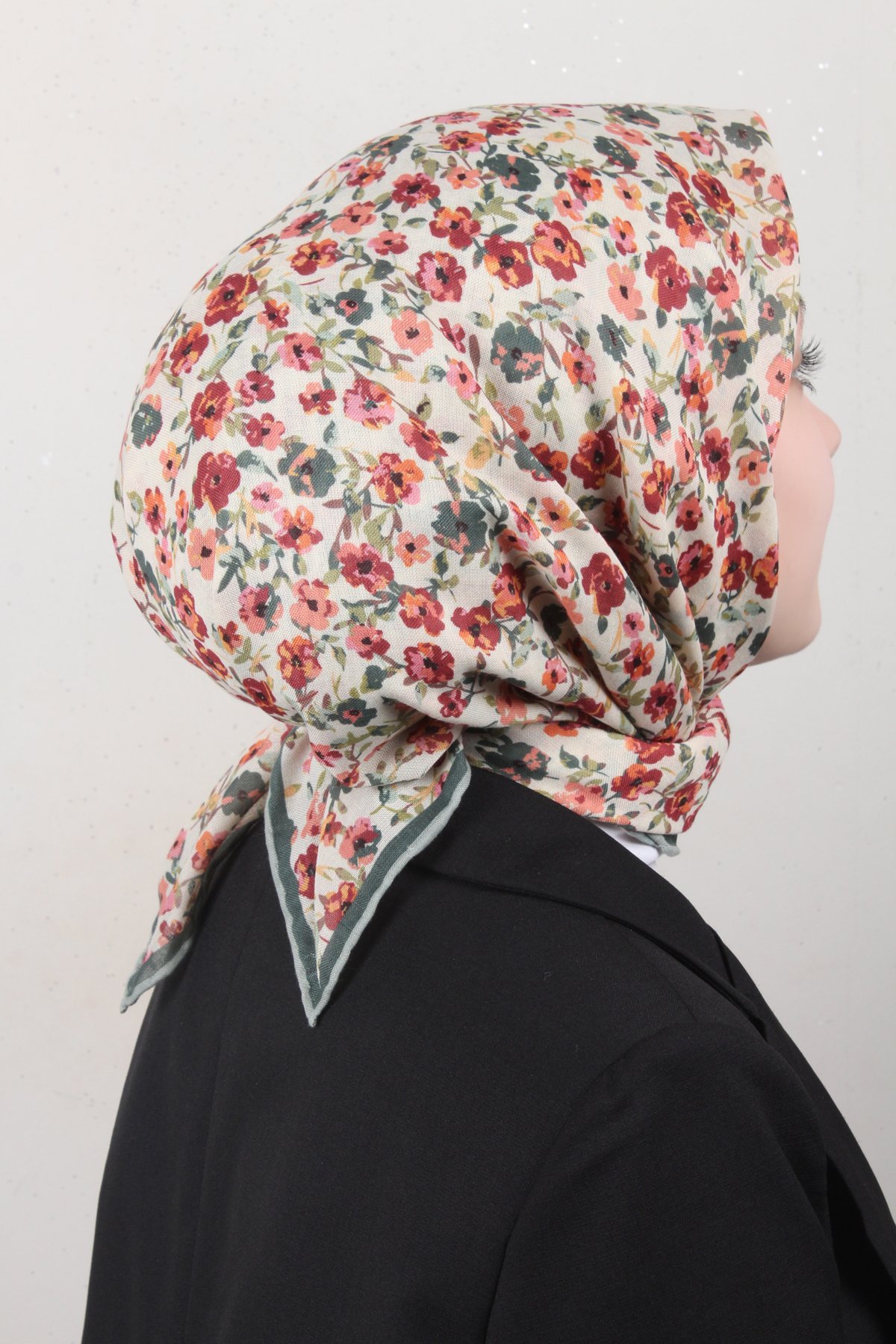 Lo'cella Pamuklu Soft Eşarp 4161-6 Yeşil