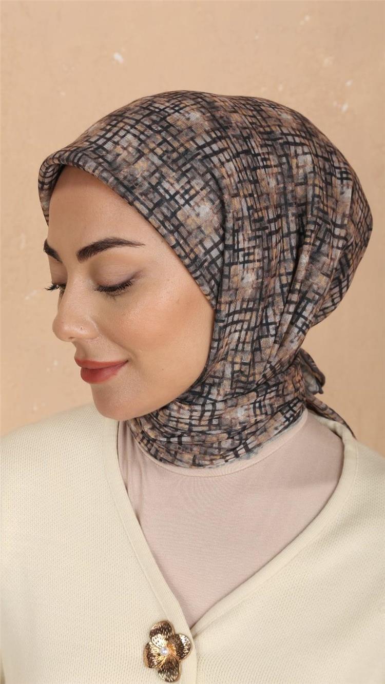 Lo'cella Pamuklu Soft Eşarp 4521-7 Vizon 