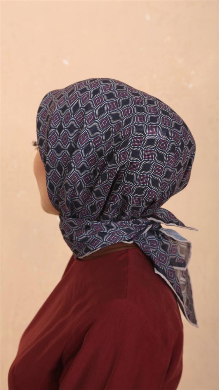 Lo'cella Pamuklu Soft Eşarp 4522-12 Lacivert 