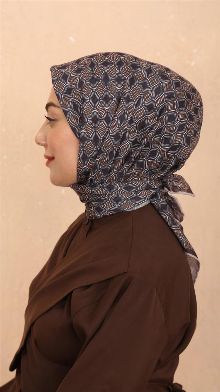 Lo'cella Pamuklu Soft Eşarp 4522-4 Acı Kahve 