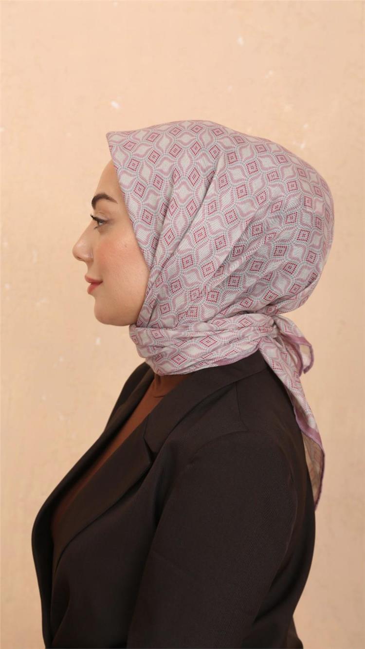 Lo'cella Pamuklu Soft Eşarp 4522-6 Pembe 